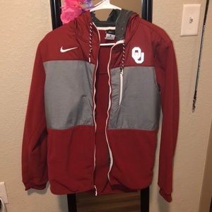 University of Oklahoma red Nike zip up